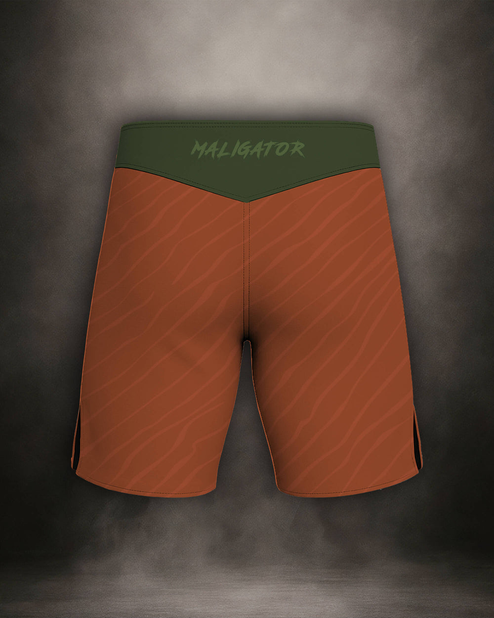 Maligator Terraborn Yateveo fight shorts – back view, high-performance MMA gear for explosive movement and control