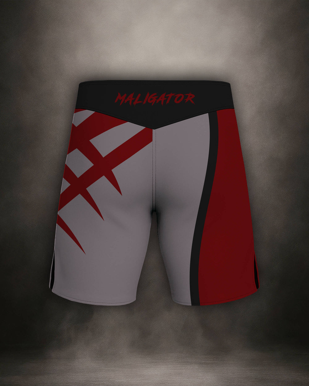 Maligator Savage X81 Erythros fight shorts – back view, high-performance MMA gear for explosive movement and control

