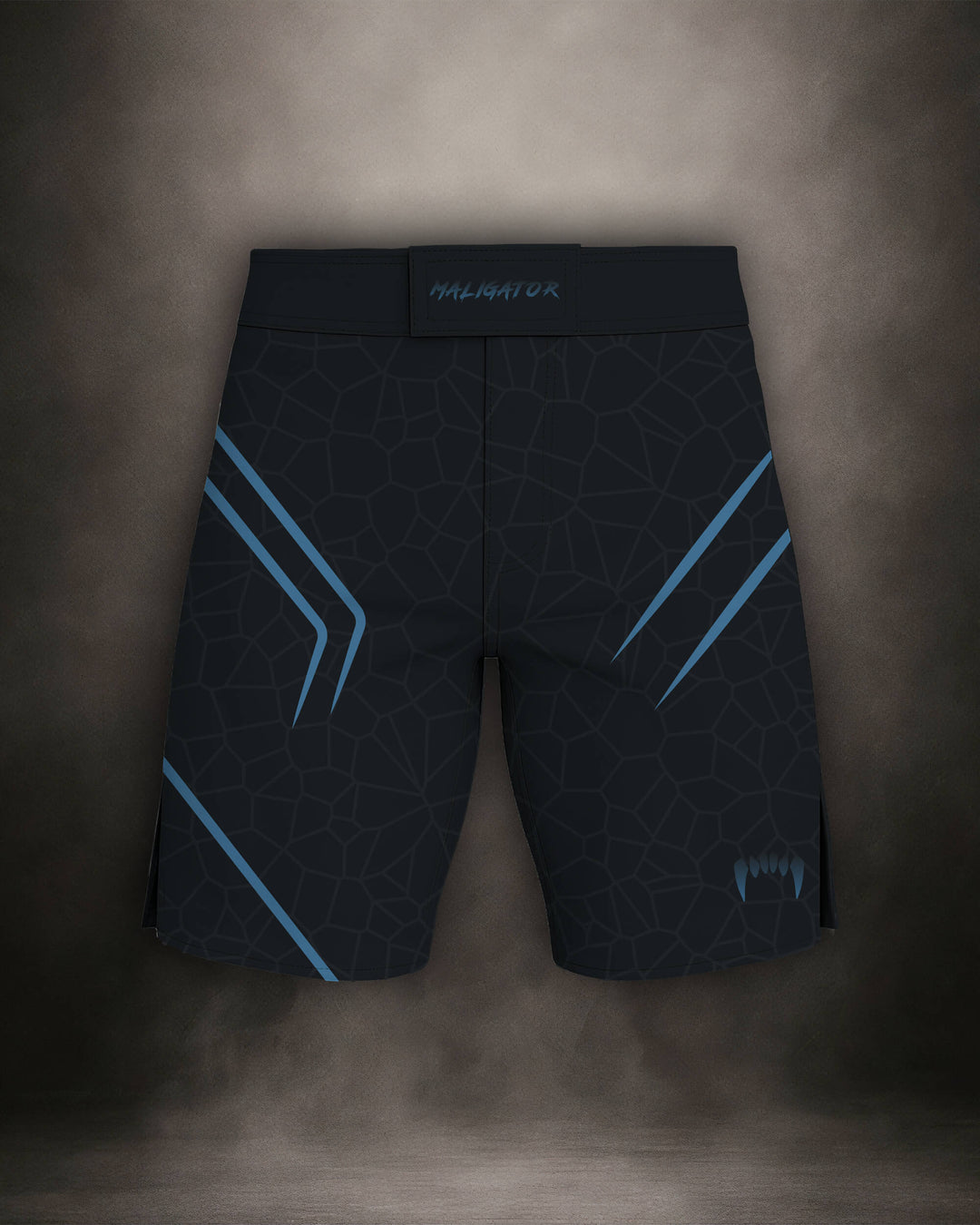 Maligator Noirium Cyro MMA shorts – front view, lightweight fightwear for no-gi grappling and cage training