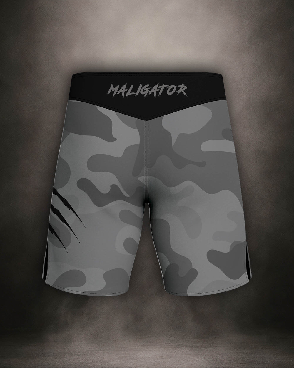 Maligator Forlorn Division Belisarius fight shorts – back view, high-performance MMA gear for explosive movement and control