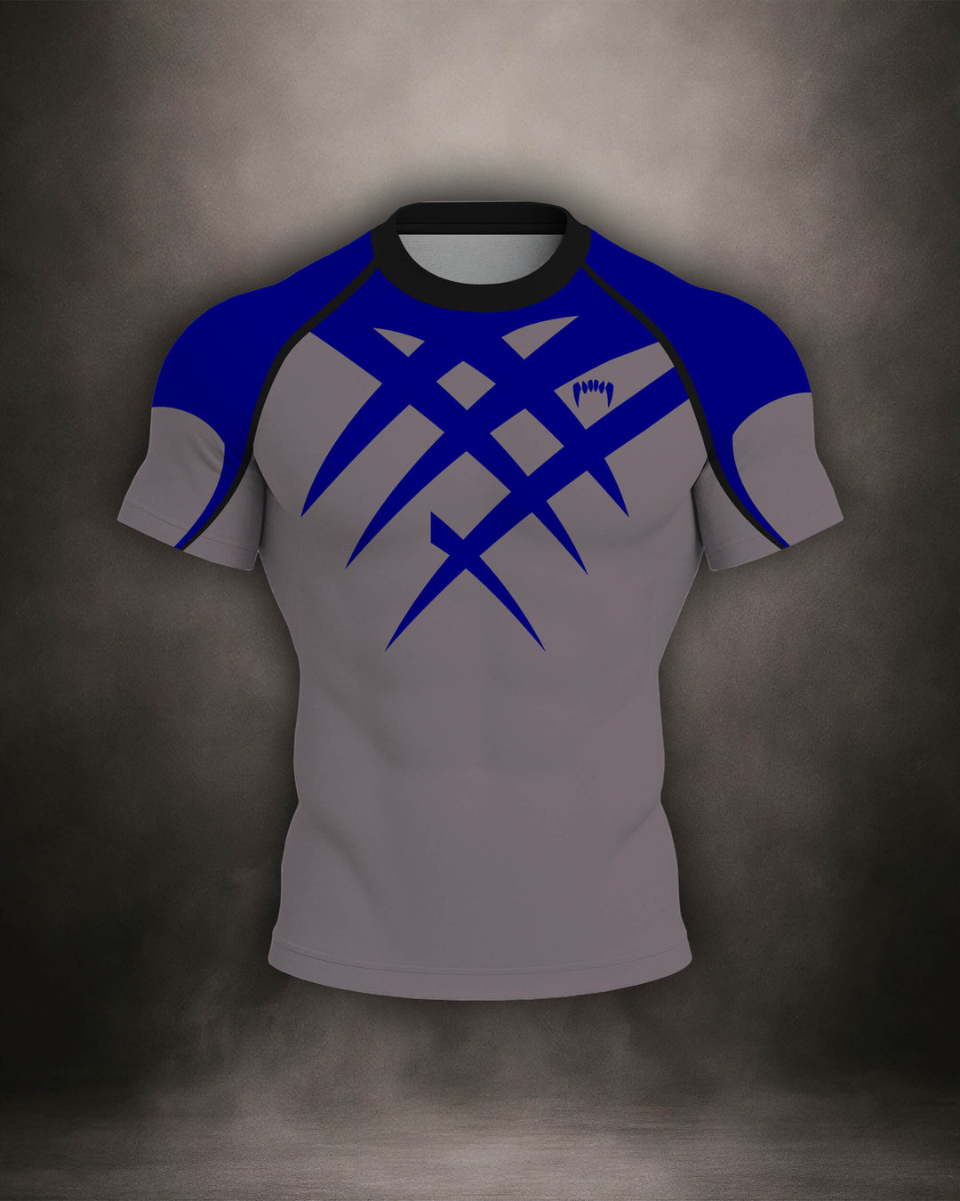 Maligator Savage X81 Kyanos short sleeve rash guard – front view, compression top for no-gi grappling and MMA training