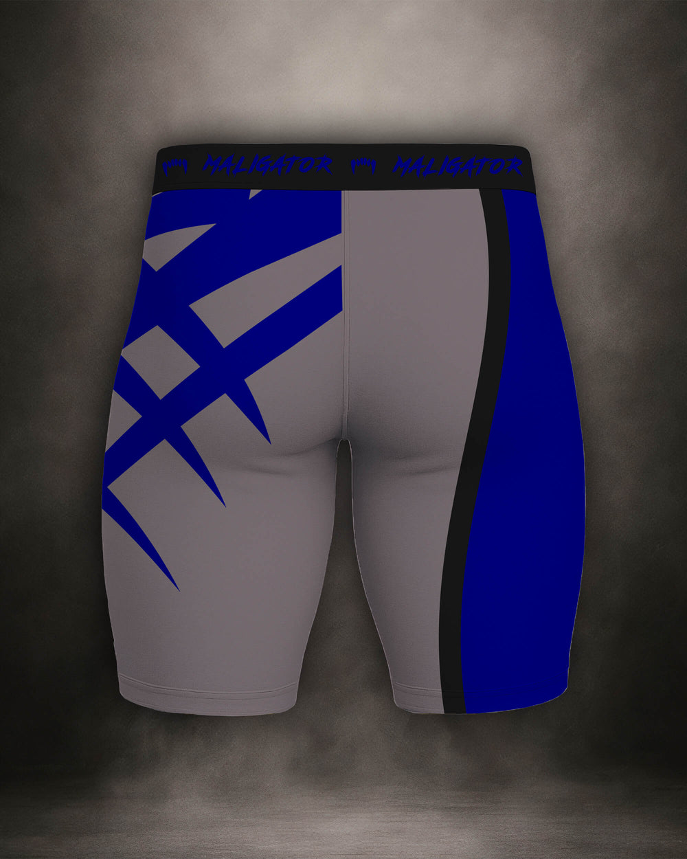Maligator Savage X81 Kyanos training shorts – back view, lightweight compression gear for grappling and cage work