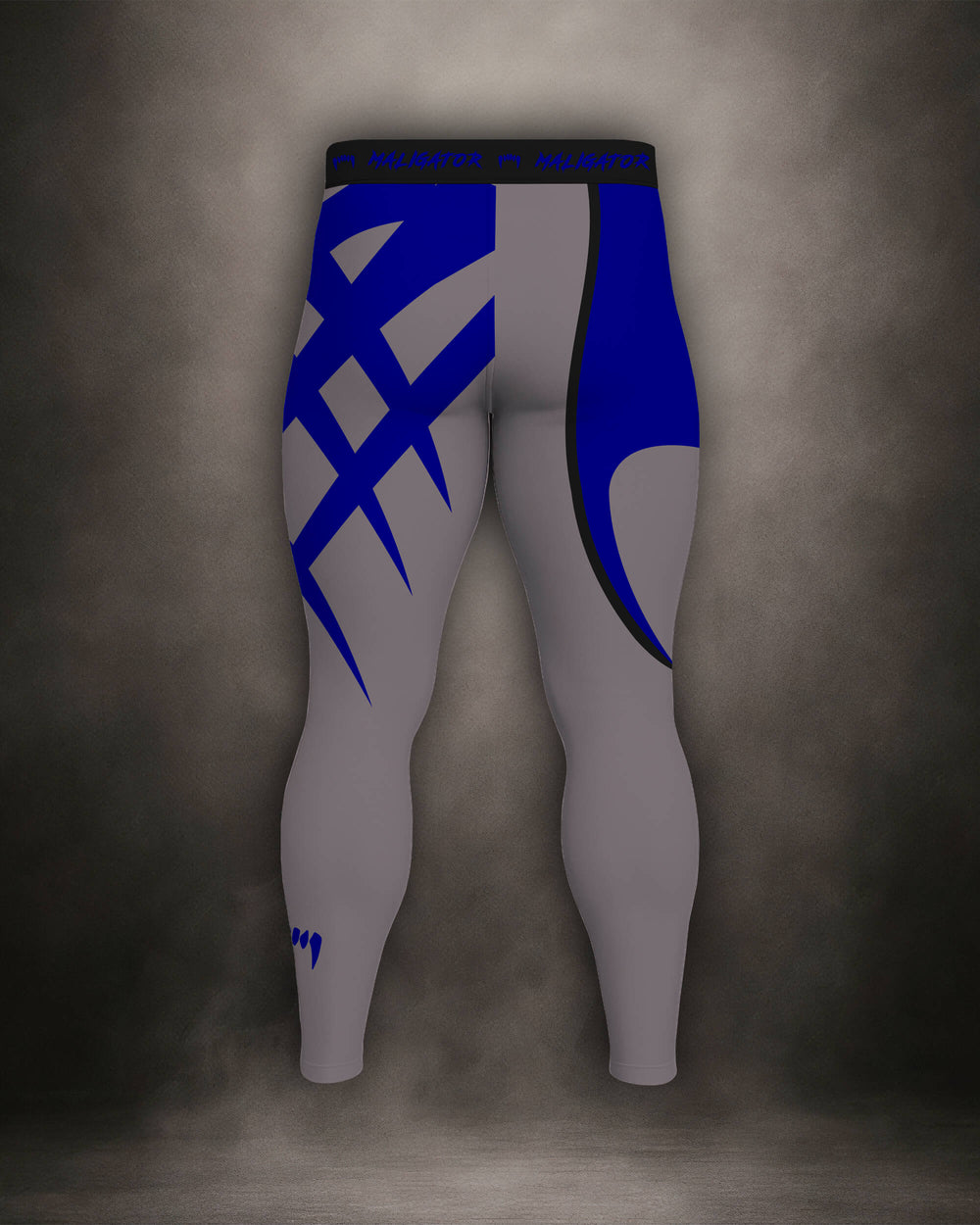 Maligator Savage X81 Kyanos BJJ spats – back view, no-gi compression tights for MMA and submission grappling