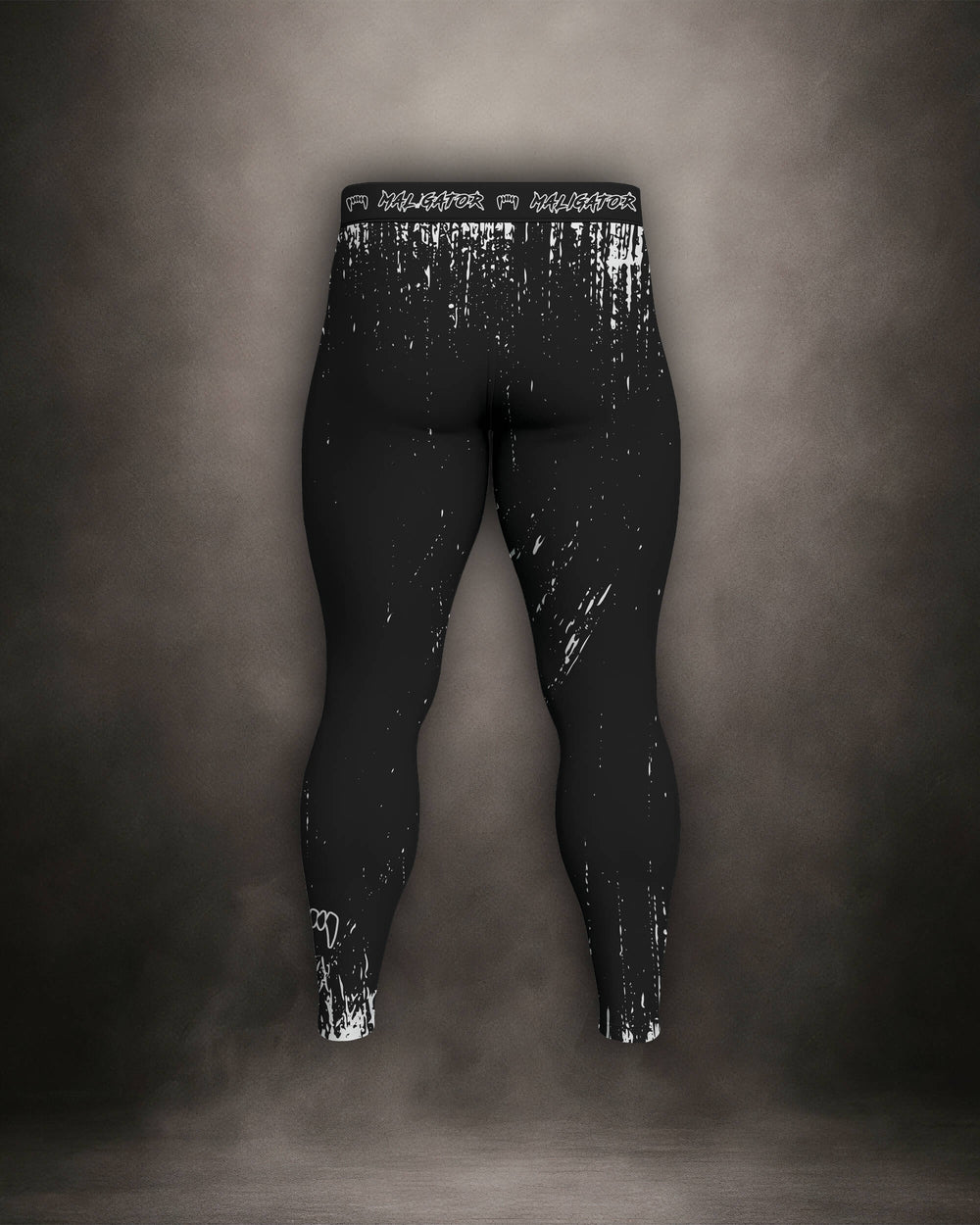 Maligator Primal Raw BJJ spats – back view, no-gi compression tights for MMA and submission grappling

