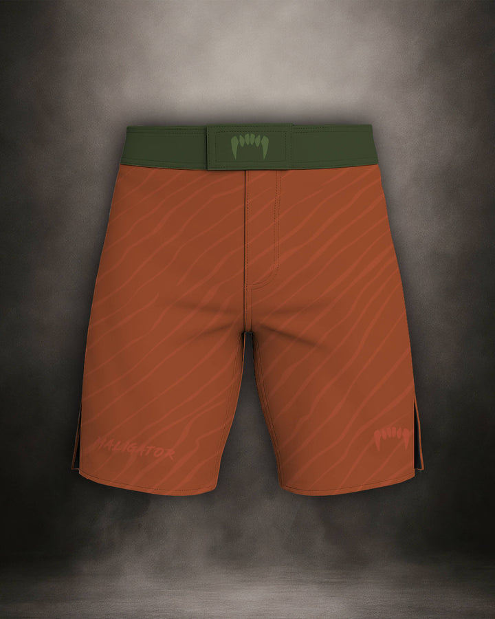 Maligator Terraborn Yateveo MMA shorts – front view, lightweight fightwear for no-gi grappling and cage training