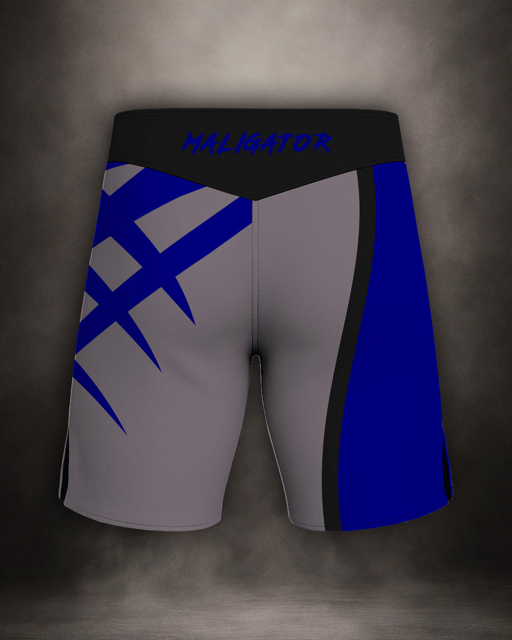 Maligator Savage X81 Kyanos fight shorts – back view, high-performance MMA gear for explosive movement and control