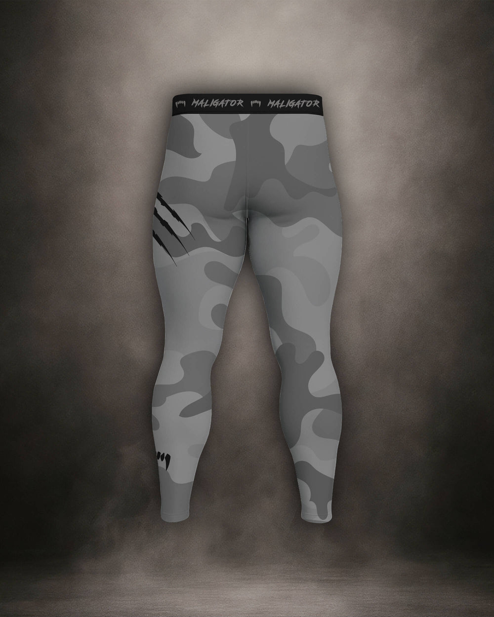 Maligator Forlorn Division Belisarius BJJ spats – back view, no-gi compression tights for MMA and submission grappling