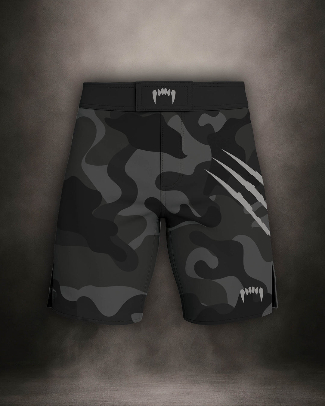 Maligator Forlorn Division Subutai MMA shorts – front view, lightweight fightwear for no-gi grappling and cage training