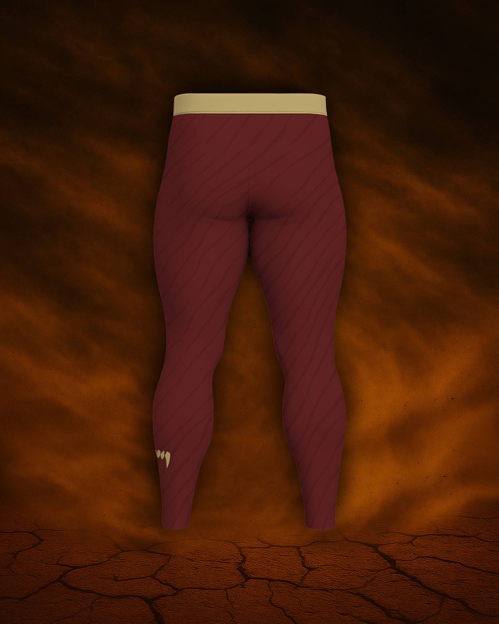 Maligator Terraborn Kavir BJJ spats – back view, no-gi compression tights for MMA and submission grappling

