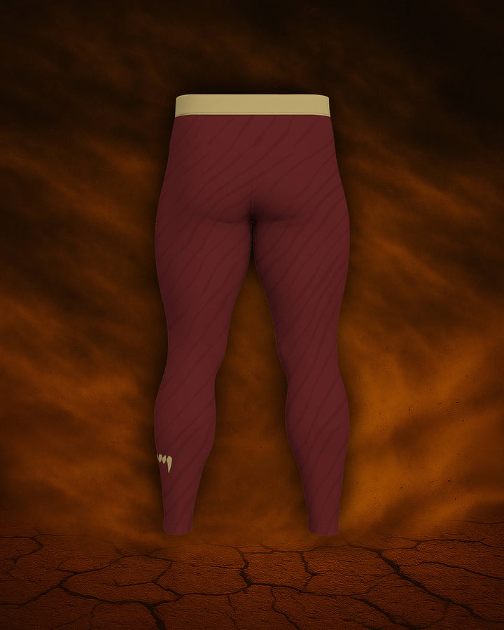 Maligator Terraborn Kavir BJJ spats – back view, no-gi compression tights for MMA and submission grappling

