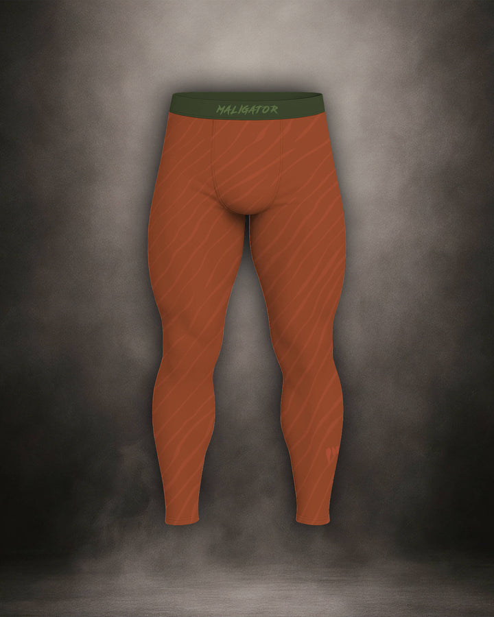 Maligator Terraborn Yateveo grappling spats – front view, full-length compression wear for BJJ training