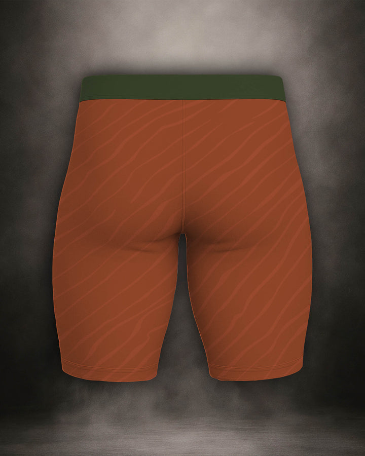 Maligator Terraborn Yateveo training shorts – back view, lightweight compression gear for grappling and cage work