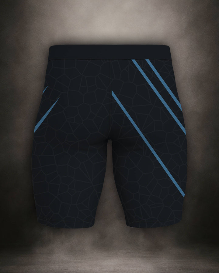 Maligator Noirium Cyro training shorts – back view, lightweight compression gear for grappling and cage work