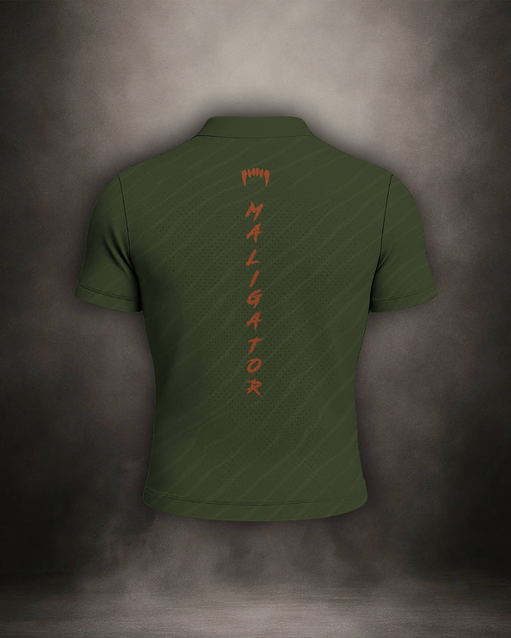 Maligator Terraborn Yateveo mesh shirt – back view, lightweight breathable training top for MMA and BJJ