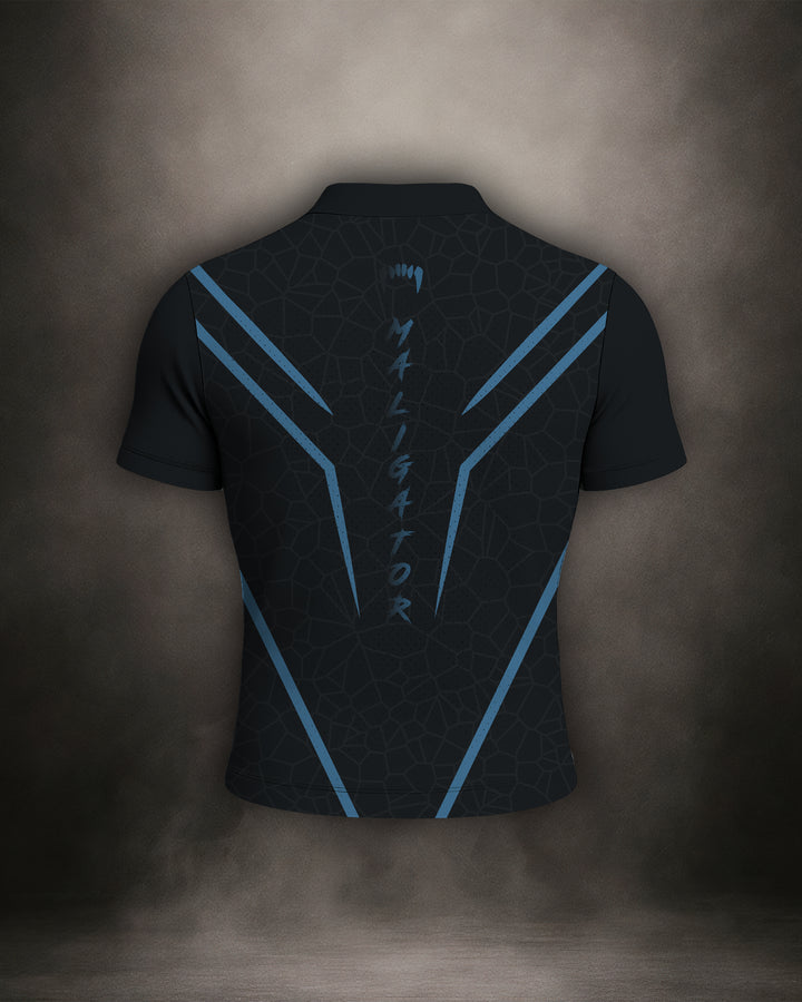 Maligator Noirium Cyro mesh shirt – back view, lightweight breathable training top for MMA and BJJ