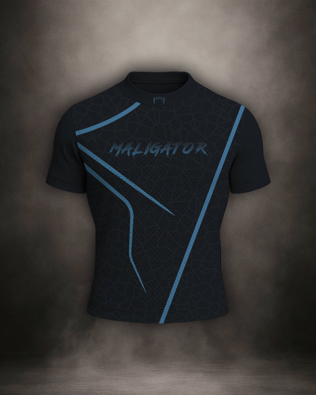 Maligator Noirium Cyro mesh shirt – front view, lightweight breathable training top for MMA and BJJ