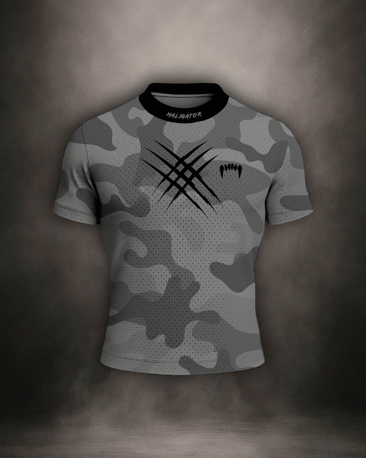 Maligator Forlorn Division Belisarius mesh shirt – front view, lightweight breathable training top for MMA and BJJ