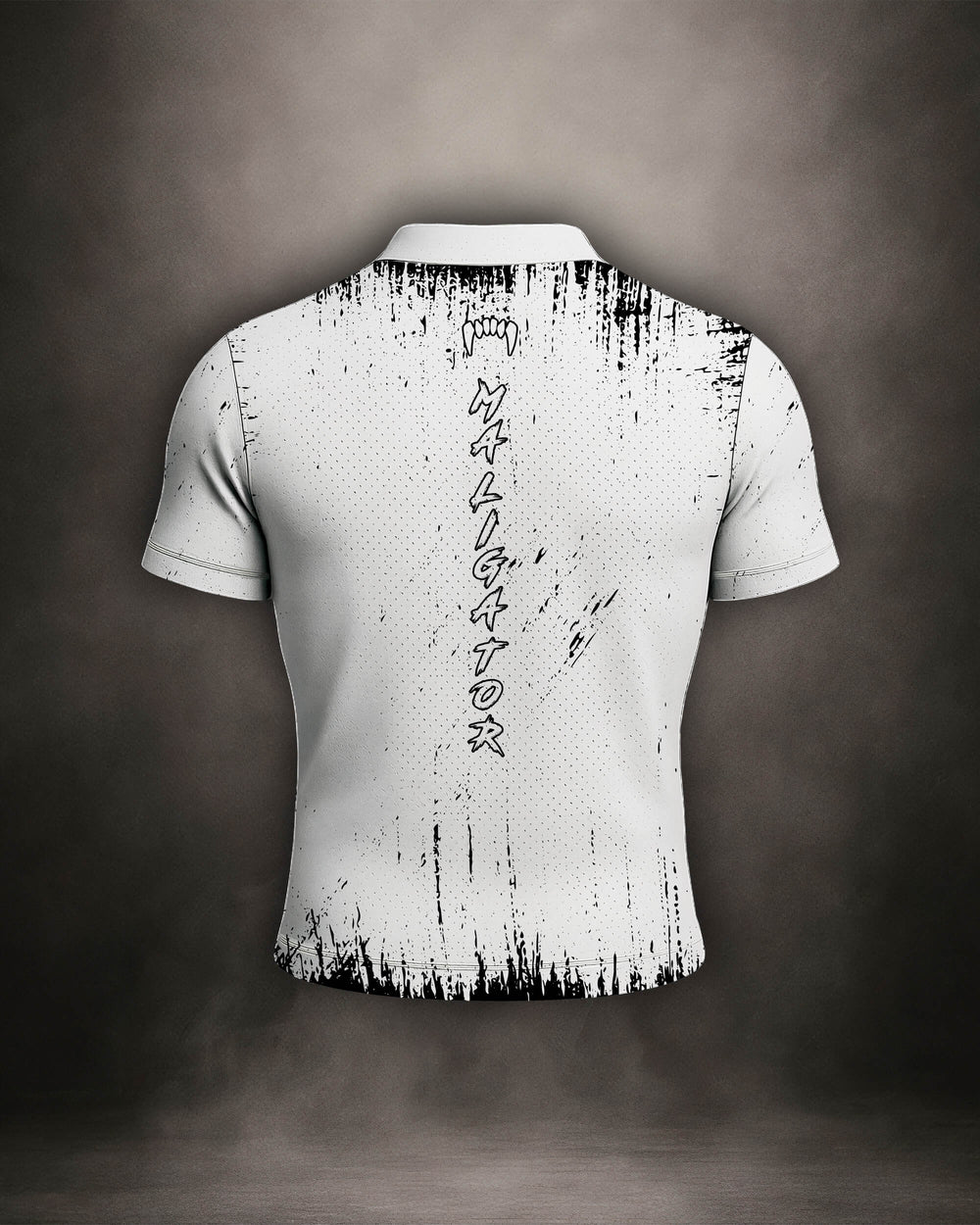 Maligator Primal Polar mesh shirt – back view, lightweight breathable training top for MMA and BJJ