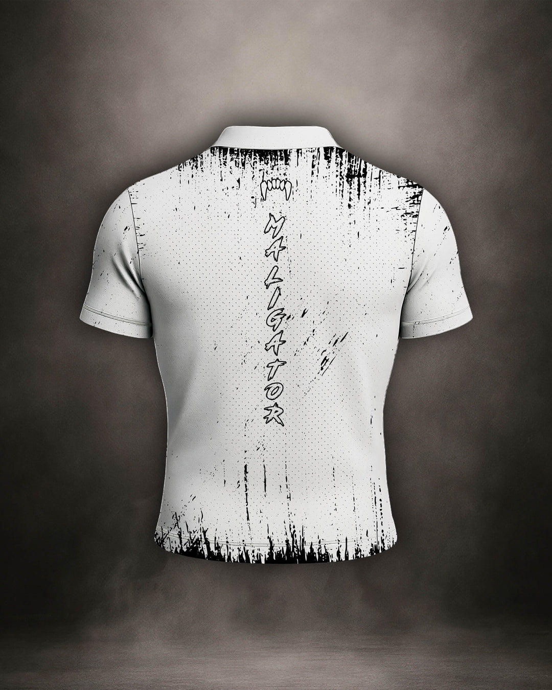 Maligator Primal Polar mesh shirt – back view, lightweight breathable training top for MMA and BJJ